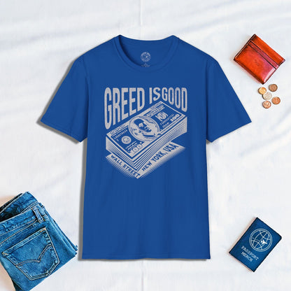 New York Wall Street Greed is Good T-Shirt