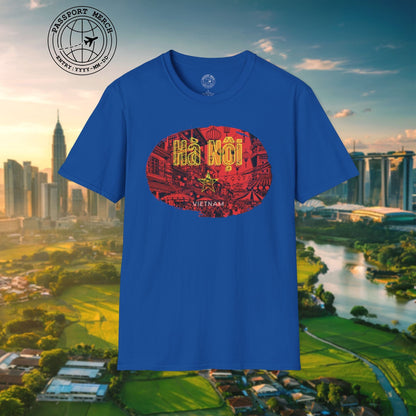 Hanoi Vietnam Vintage Streets Flag T-Shirt