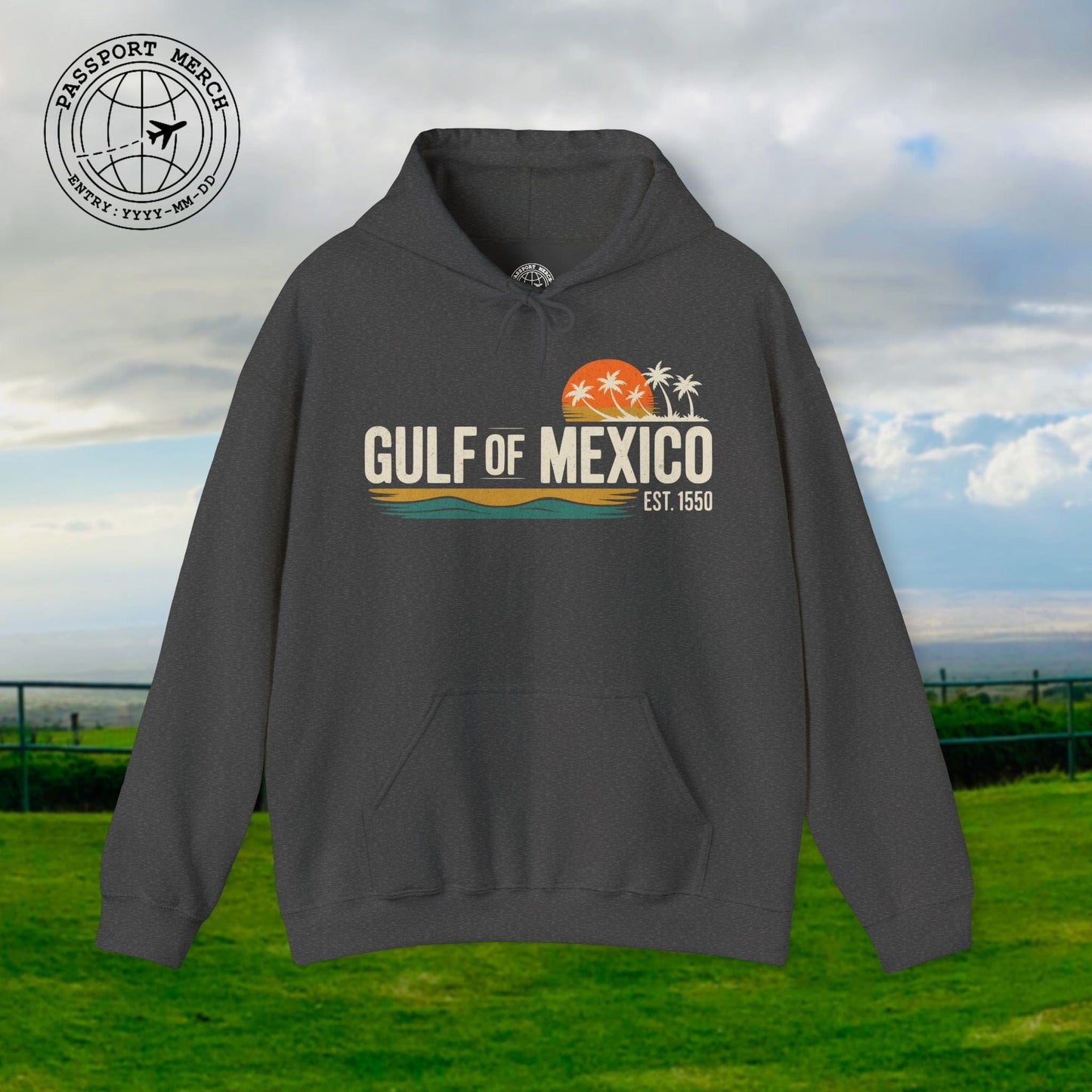 Vintage Retro Gulf of Mexico Hoodie