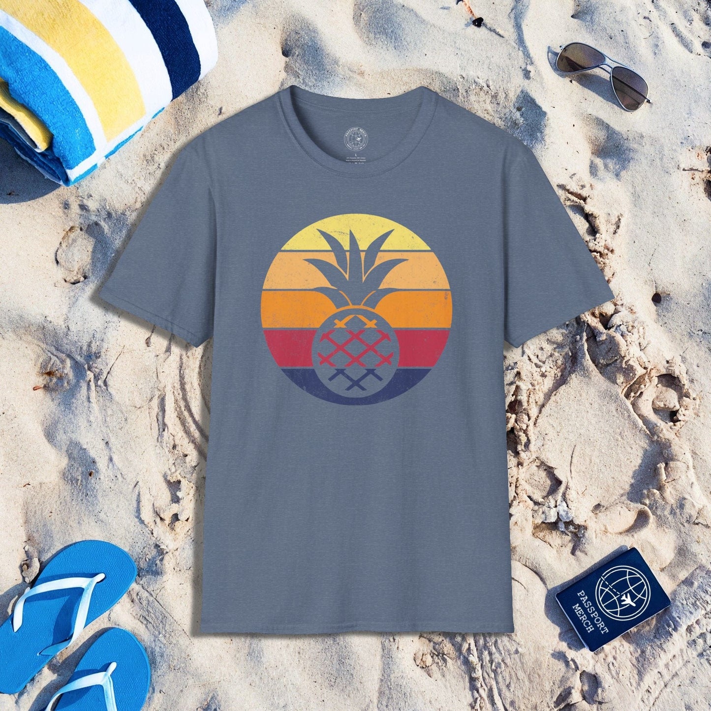 Retro Sun Hawaiian Pineapple T-Shirt