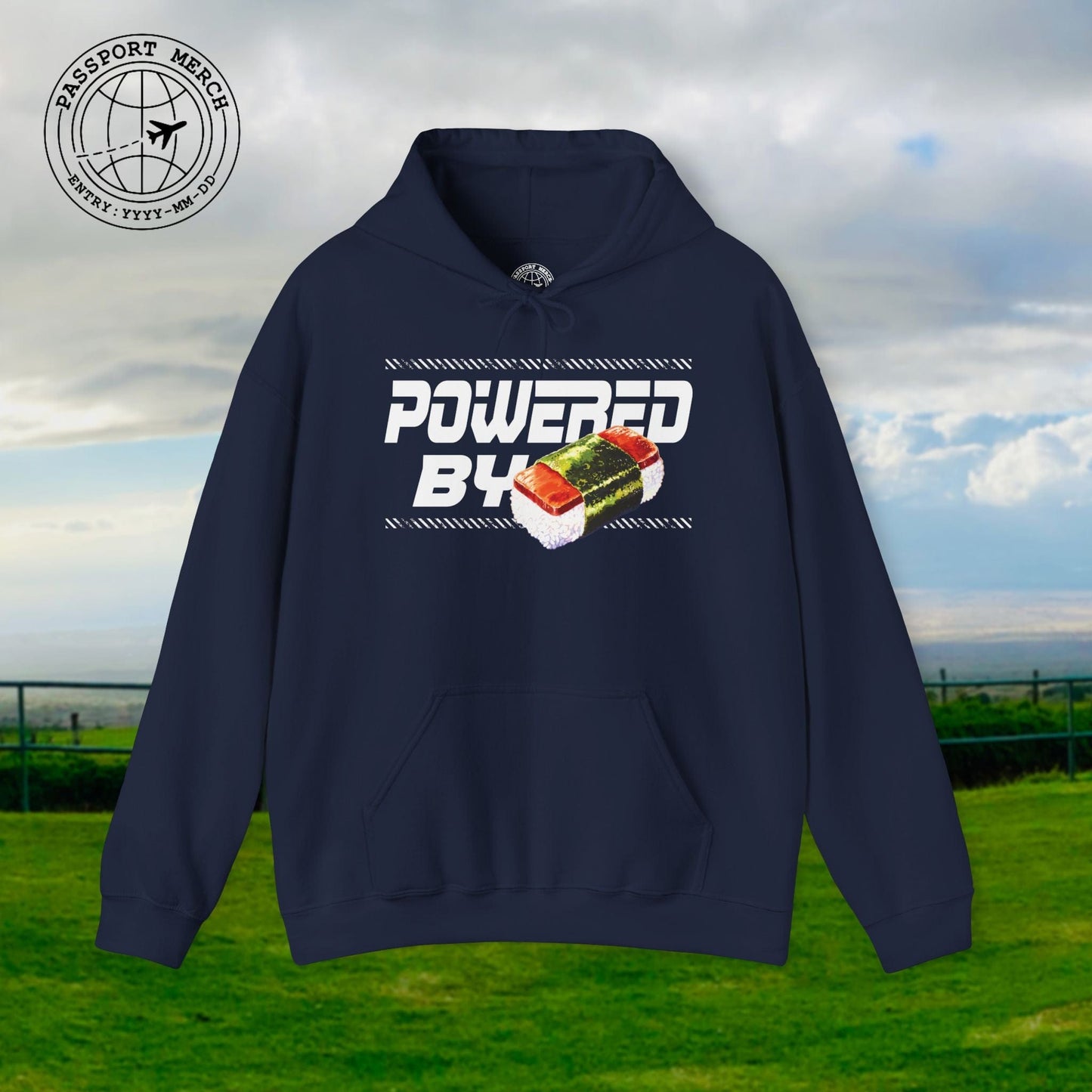 Powered By Musubi, Hawaii Hoodie