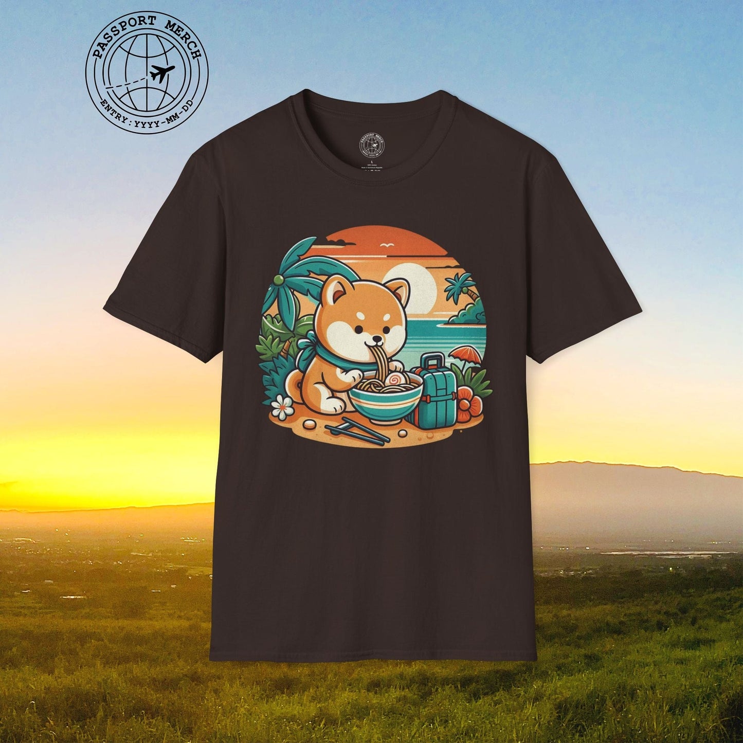 Japanese Shiba Inu Meets Hawaiian Saimin T-Shirt