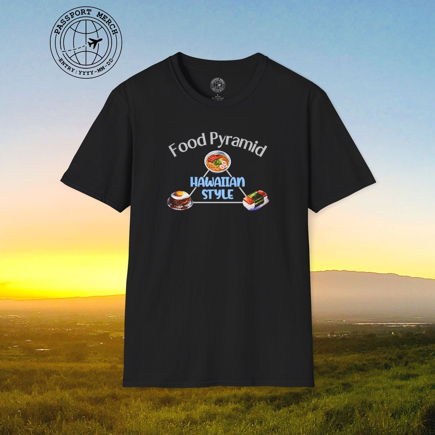 Food Pyramid Hawaiian Style T-Shirt