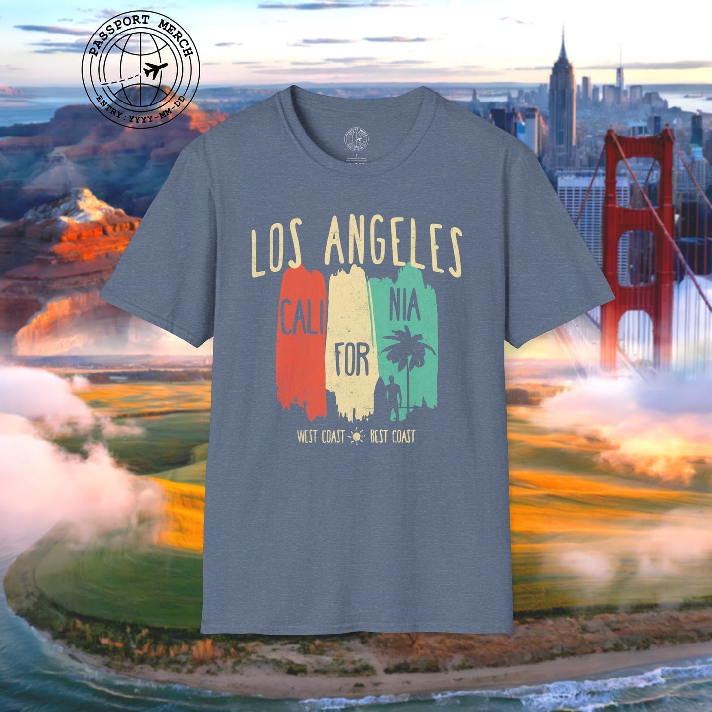 Los Angeles, West Coast Best Coast California T-Shirt