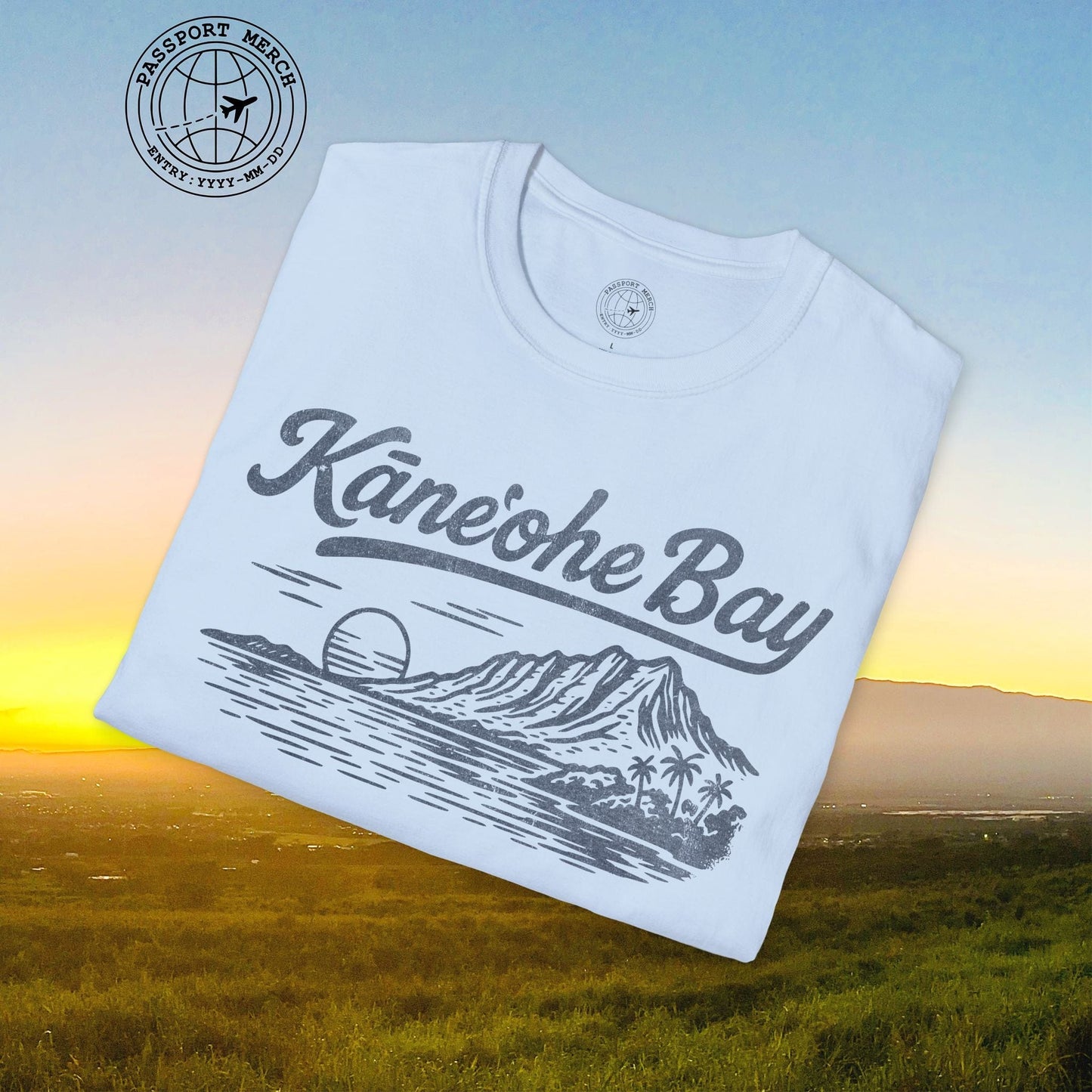Kaneohe Bay Vintage Monochrome, Hawaii T-Shirt