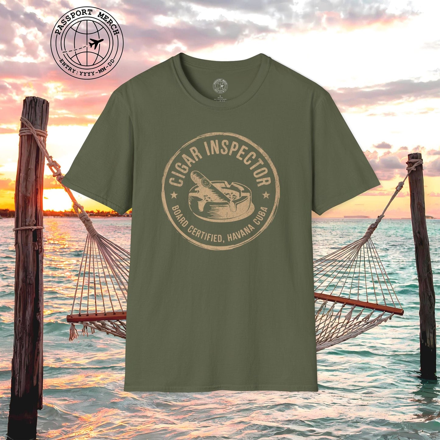 Board Certified Cigar Inspector, Havana, Cuba T-Shirt