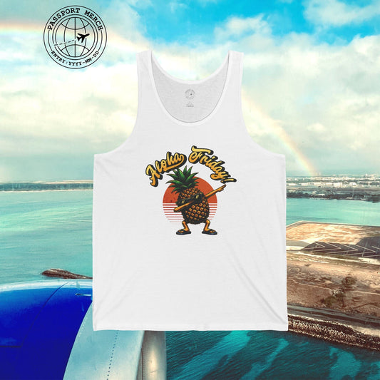 Aloha Friday Dabbing Pineapple Hawaii Tank Top