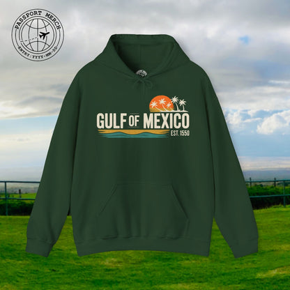 Vintage Retro Gulf of Mexico Hoodie