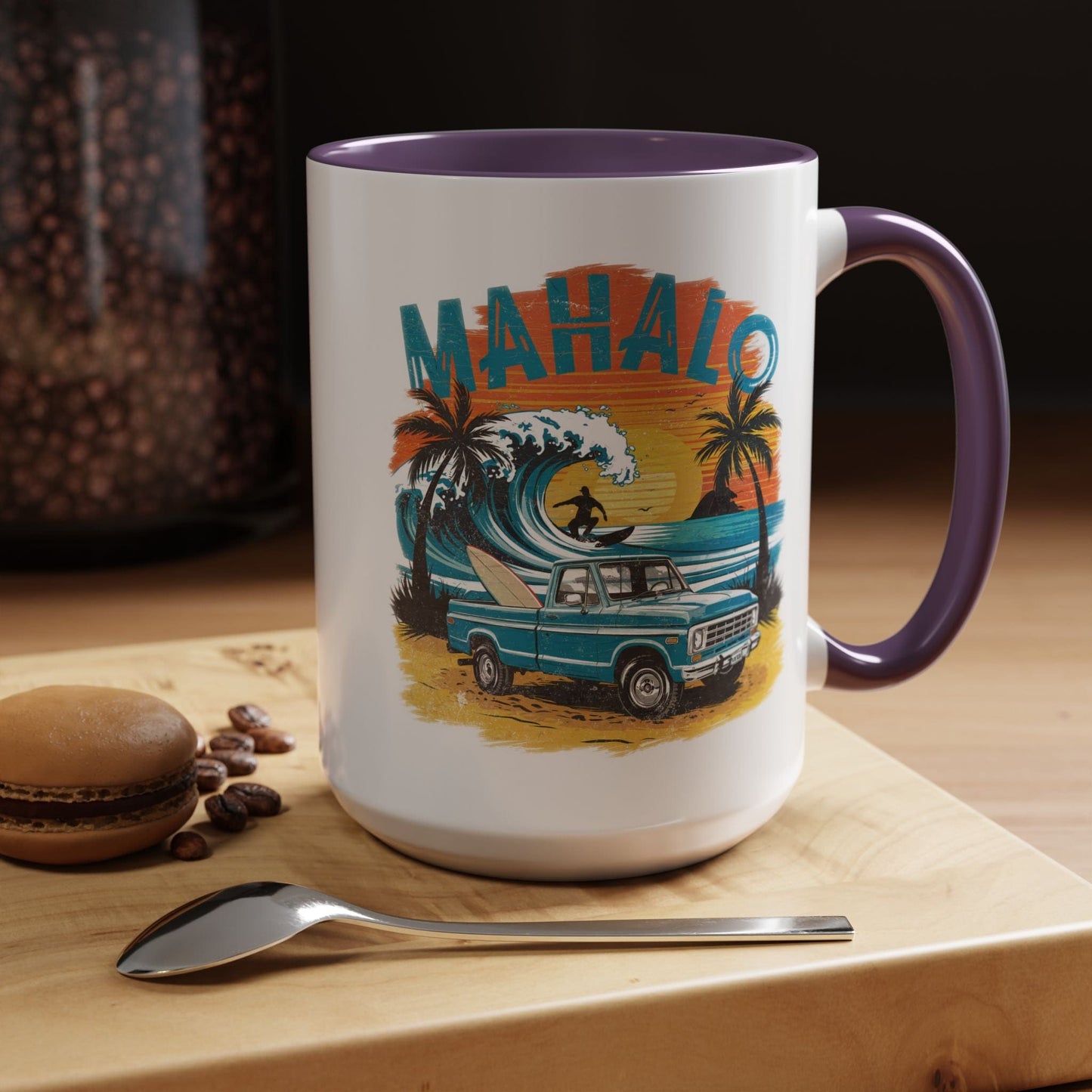 Retro Truck Hawaii Mahalo 15oz Mug