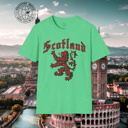 Tartan Lion Rampant, Scotland, UK T-Shirt