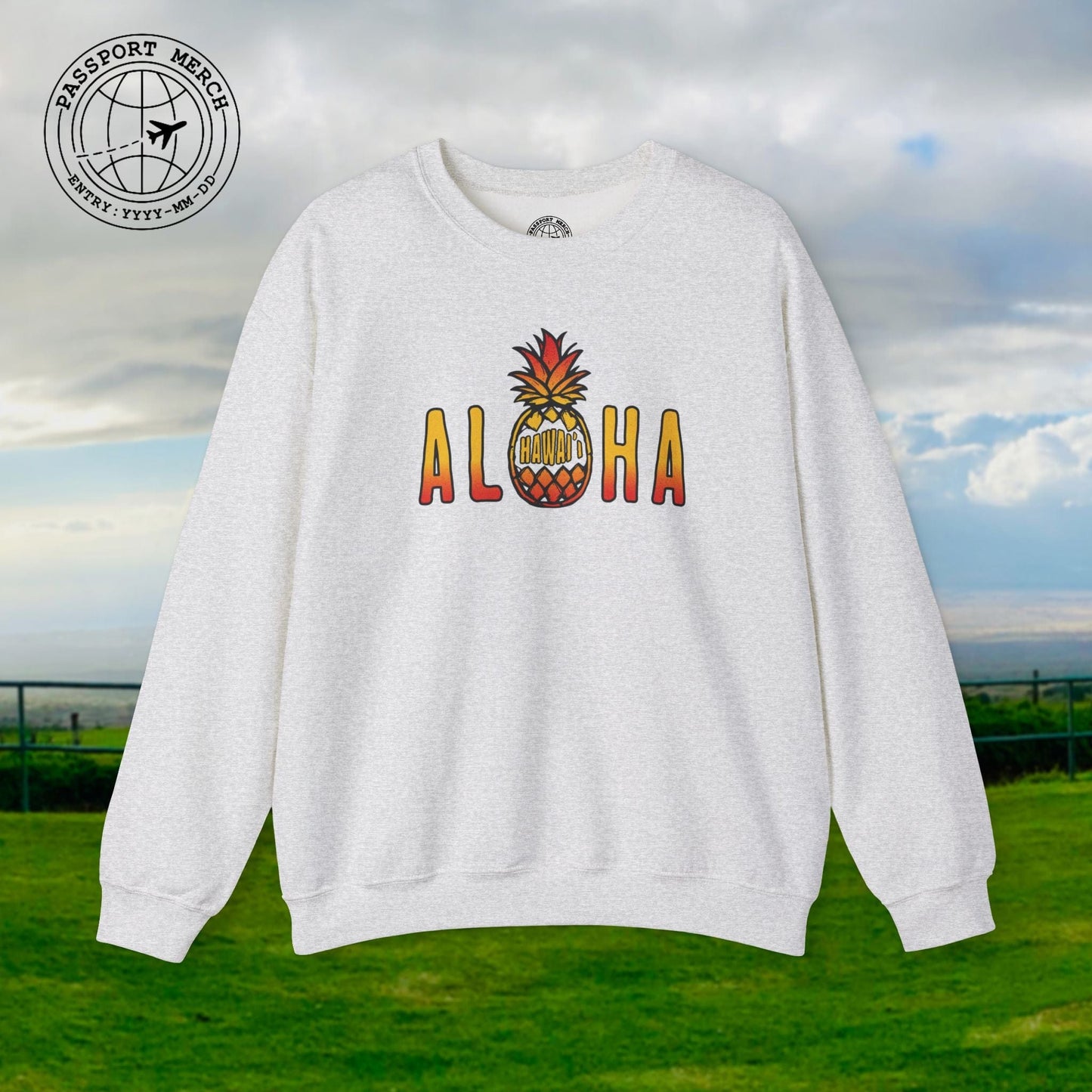 Aloha Pineapple Fire, Hawaii Crewneck