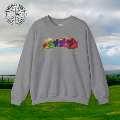 Pop Art Hibiscus, Hawaii Crewneck