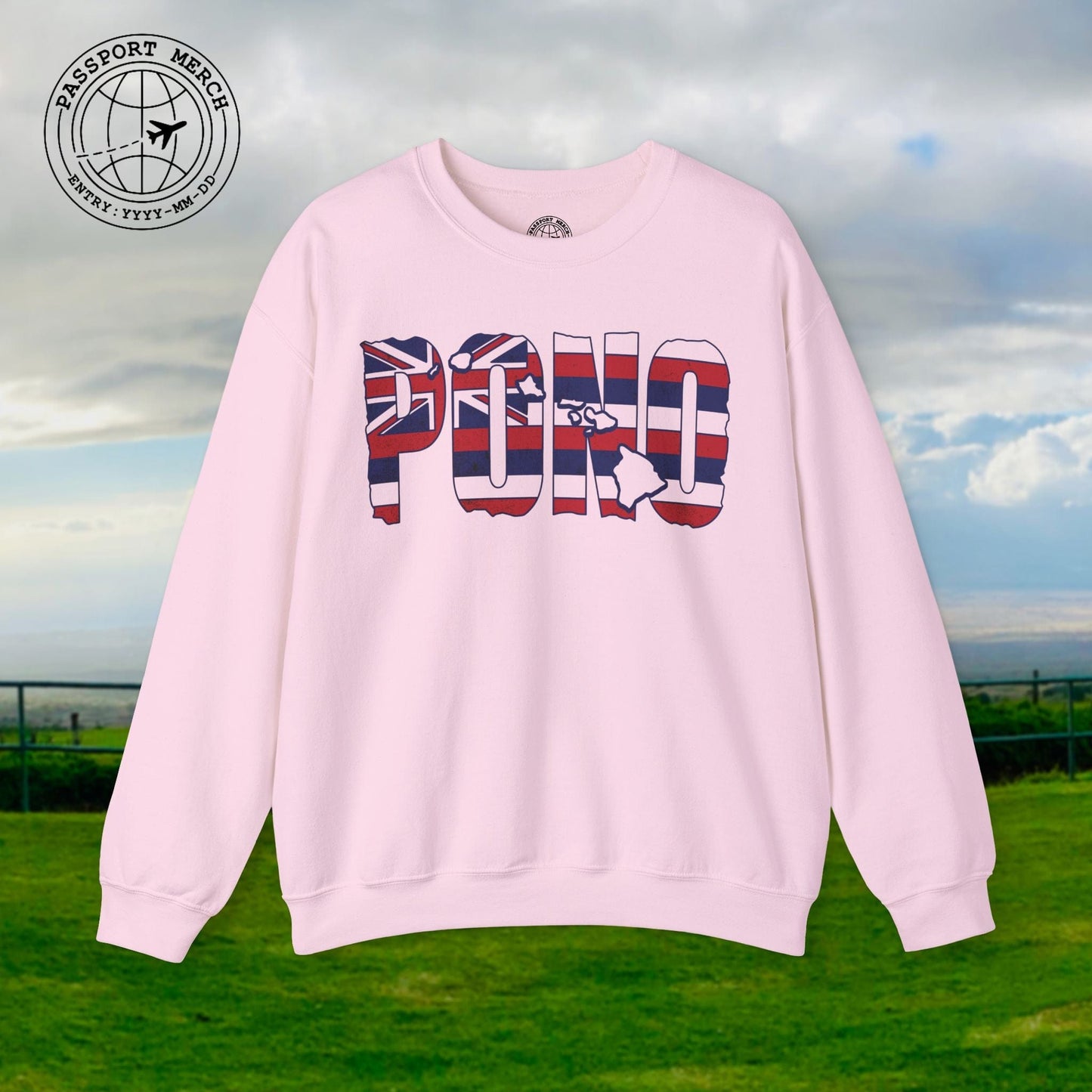 Hawaii Pono Letter Flag Crewneck