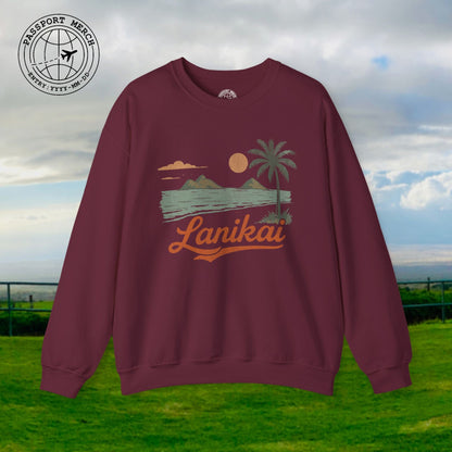 Vintage Lanikai, Oahu, Hawaii Crewneck