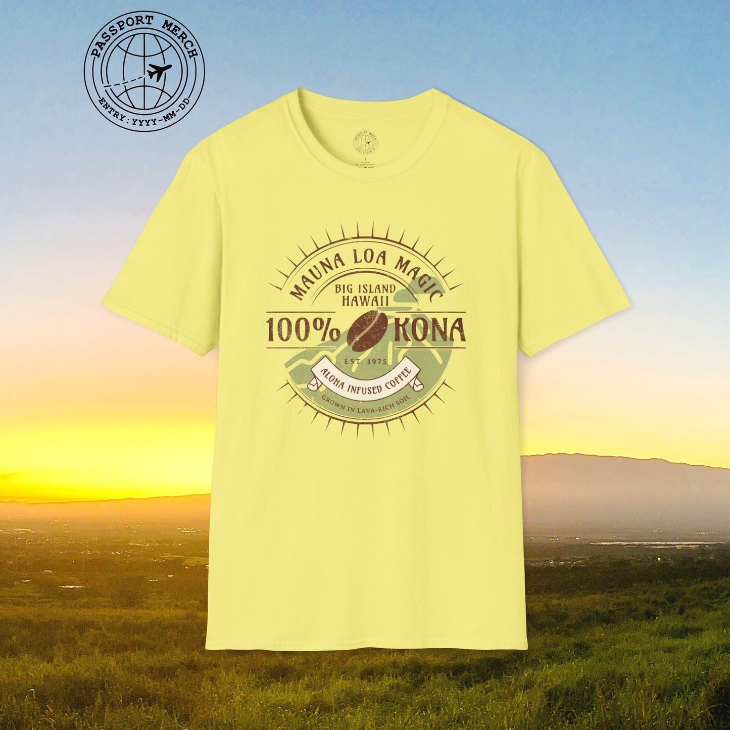 Mauna Loa Magic Kona Coffee Hawaii T-Shirt