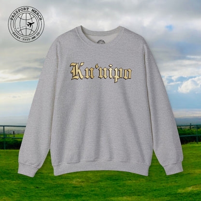 24-Karat Gold Ku'uipo (Hawaiian Jewelry Style) Crewneck
