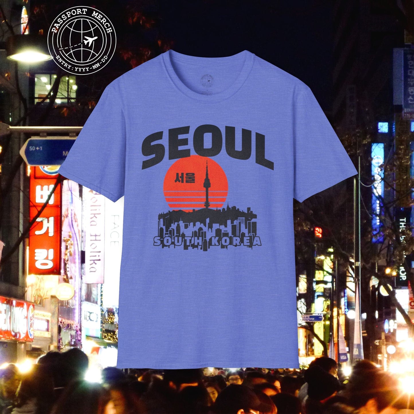 Seoul Retro Vintage Sunset, Korea T-Shirt