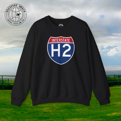 Signs of Wanderlust, Interstate H2, Hawaii Crewneck