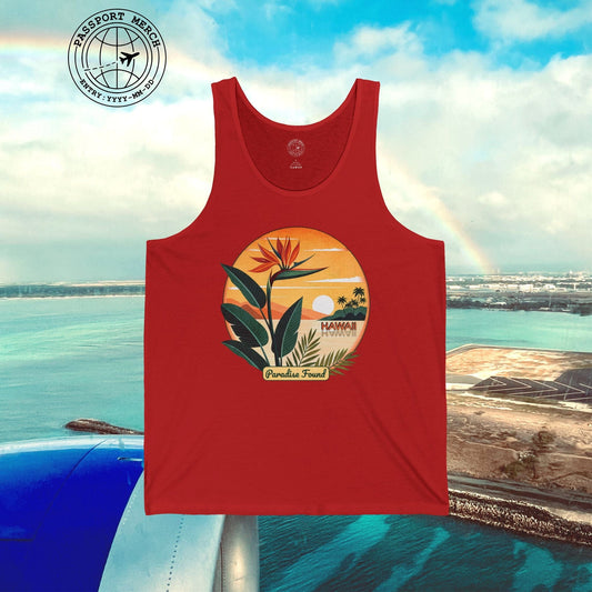 Retro (Bird of) Paradise Found, Hawaii Tank Top