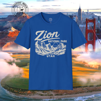 Zion National Park Vintage Monochrome, Utah T-Shirt