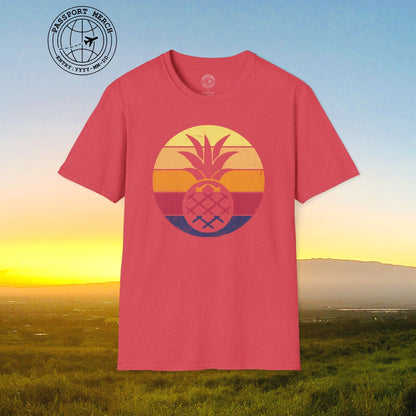 Retro Sun Hawaiian Pineapple T-Shirt