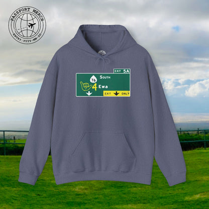 Signs of Wanderlust, Shaka 4 Ewa, Hawaii Hoodie