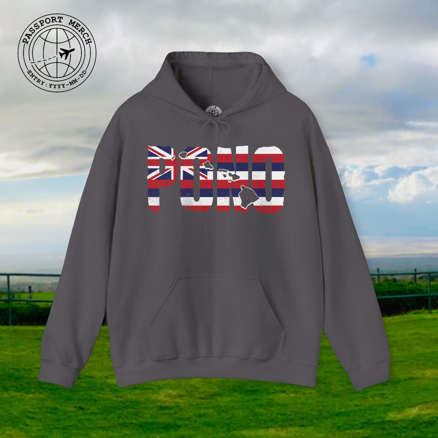 Hawaii Pono Letter Flag Hoodie