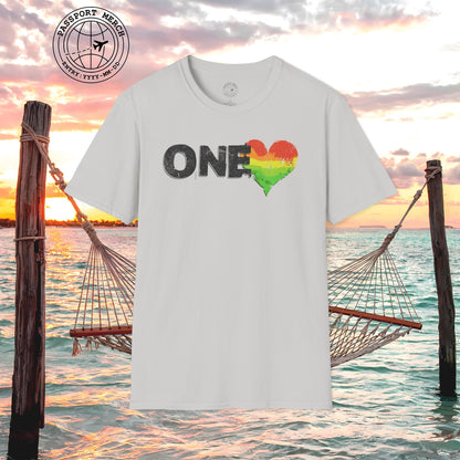 One Heart, Jamaican Reggae T-Shirt