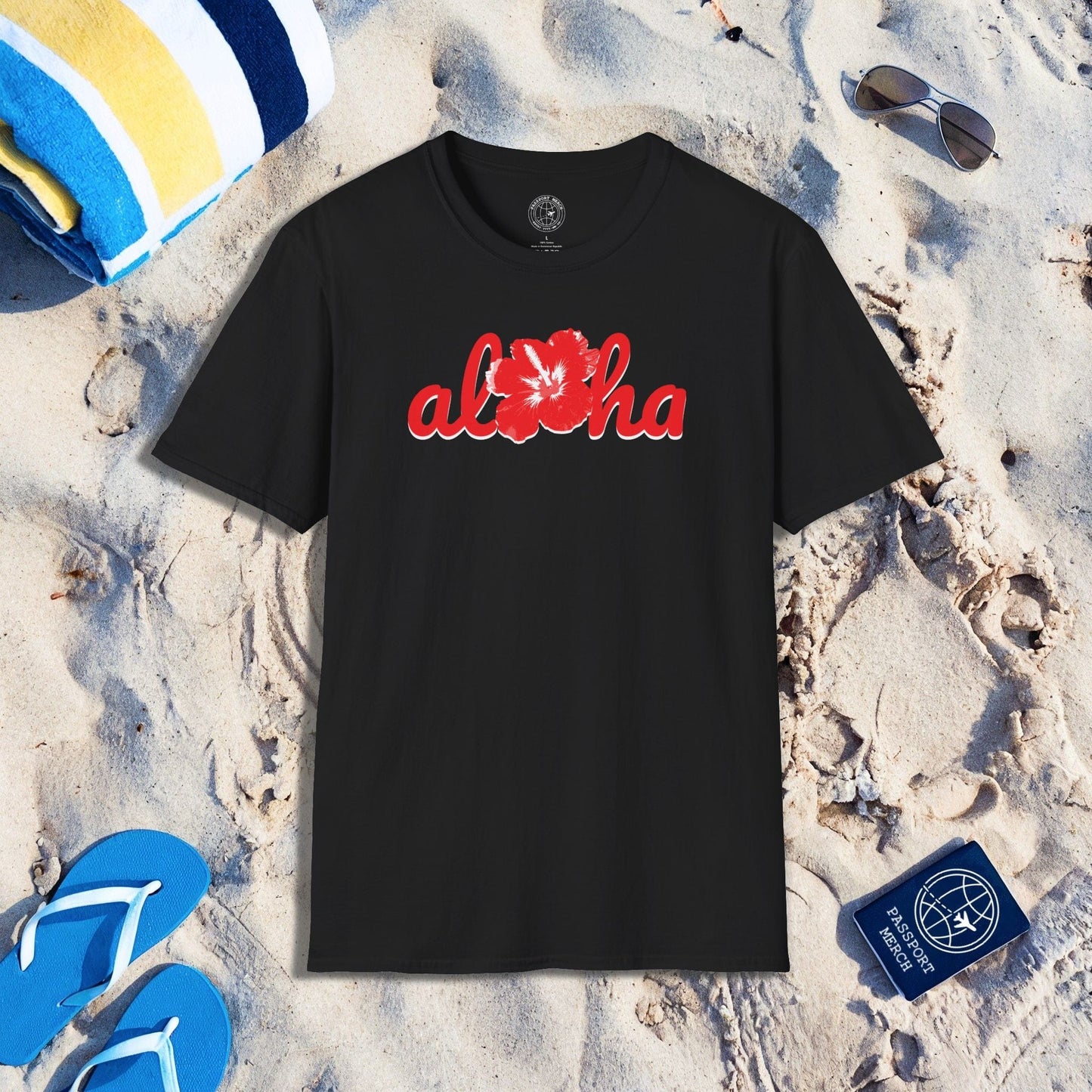 Valentine's Red Aloha Hibiscus, Hawaii T-Shirt