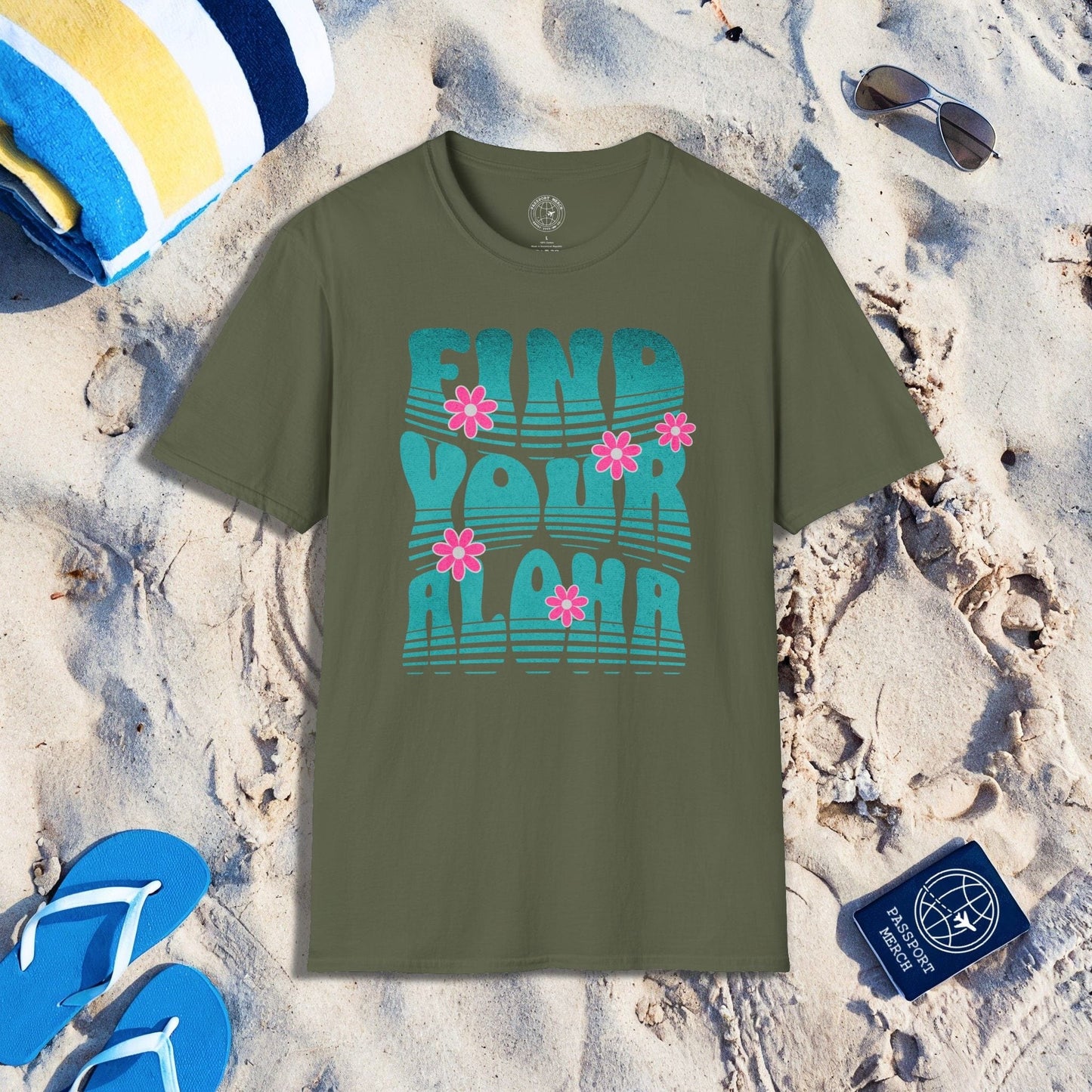 Retro Find Your Aloha, Hawaii T-Shirt