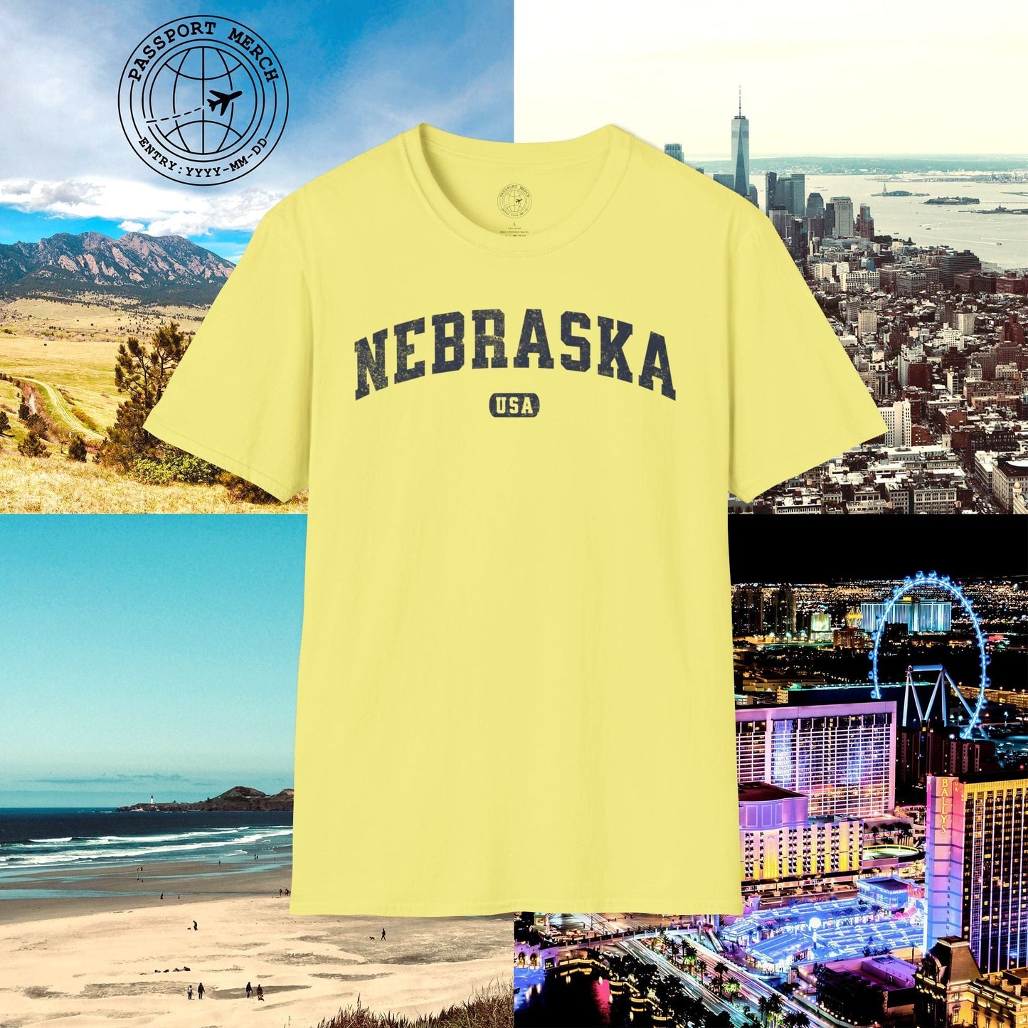 Classic Athletic, Nebraska (50 States Edition) T-Shirt
