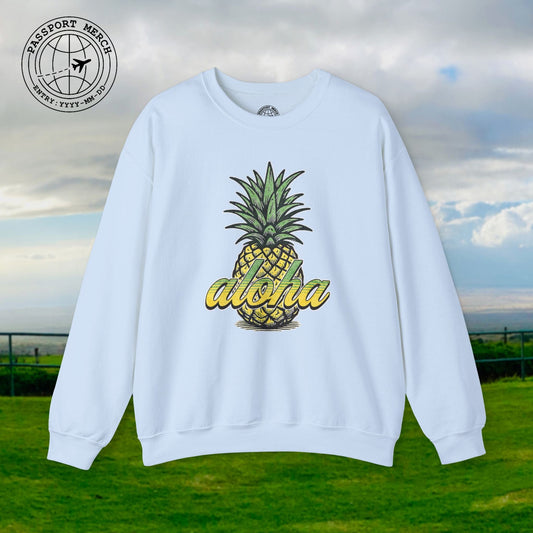 Maui Pineapple Aloha Hawaii Crewneck