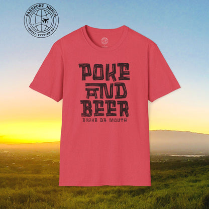 Poke and Beer, Hawaii T-Shirt