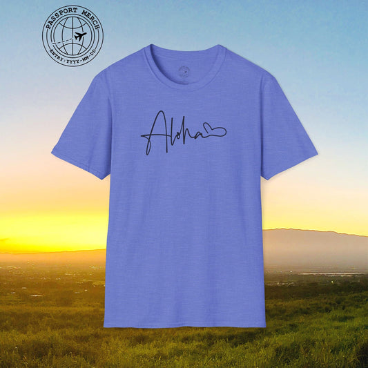 Aloha Heart Signature, Hawaii T-Shirt