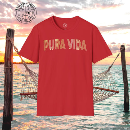 Retro Bling Pura Vida, Costa Rica T-Shirt