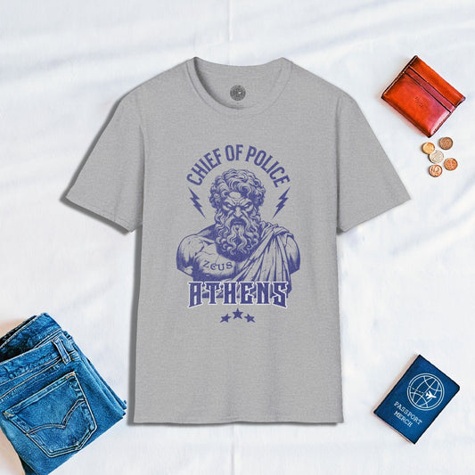 Zeus Athens Chief of Police Greece T-Shirt