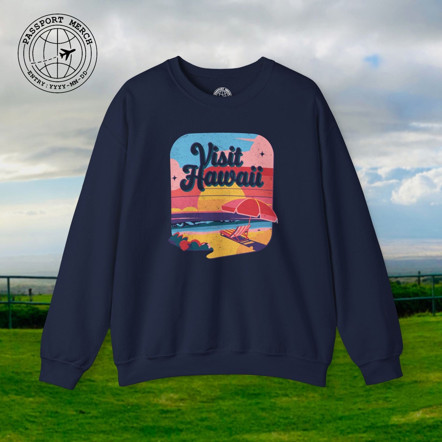 Retro Visit Hawaii Crewneck