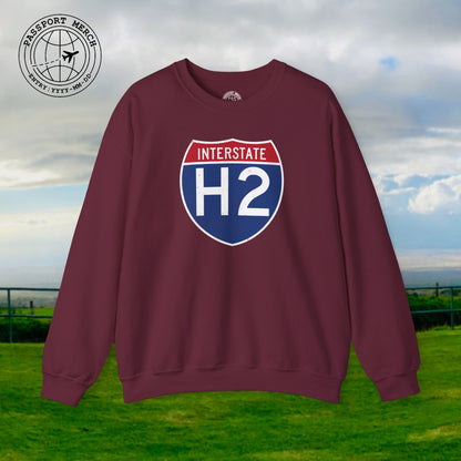Signs of Wanderlust, Interstate H2, Hawaii Crewneck