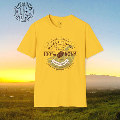 Mauna Loa Magic Kona Coffee Hawaii T-Shirt