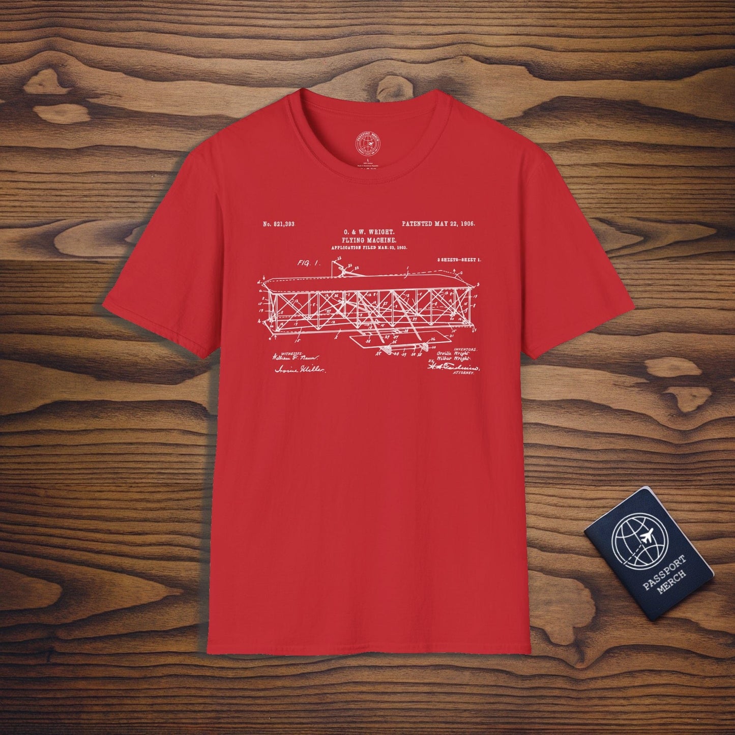 Flying Machine, Patent No. 821,393 T-Shirt