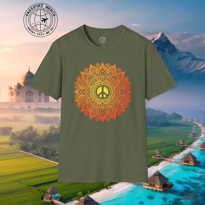 Peace Mandala India T-Shirt