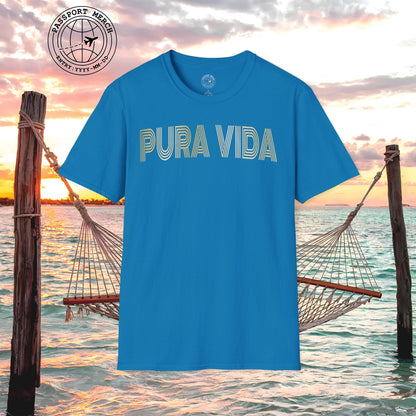 Retro Bling Pura Vida, Costa Rica T-Shirt