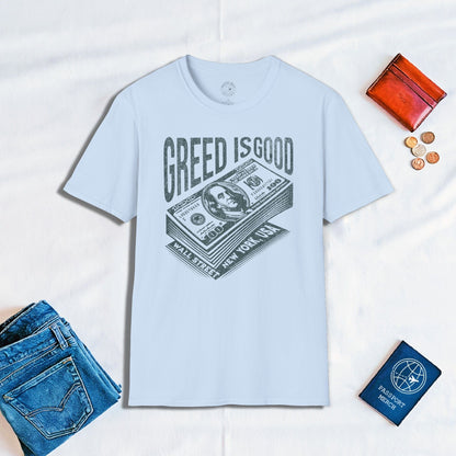 New York Wall Street Greed is Good T-Shirt