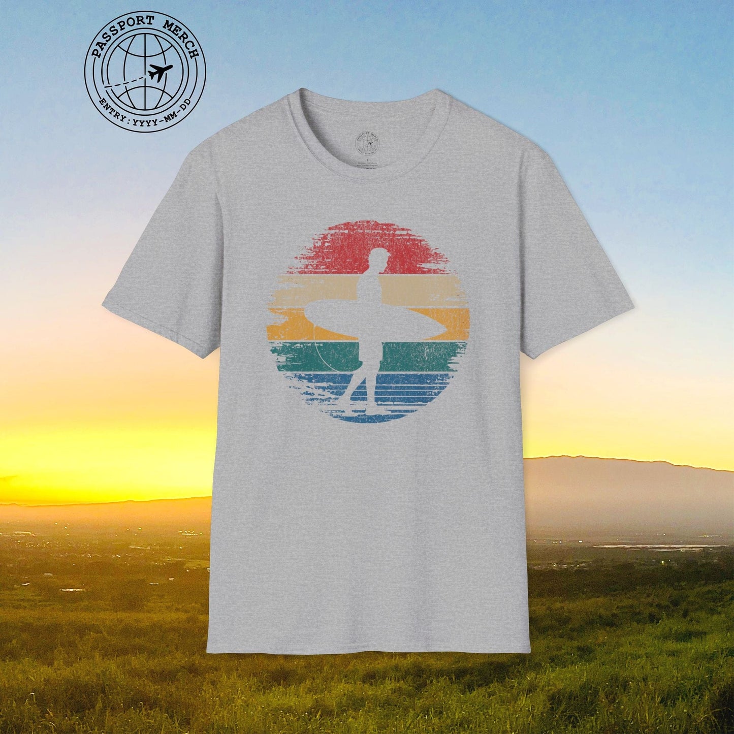 Retro Sun Surfer Dude T-Shirt