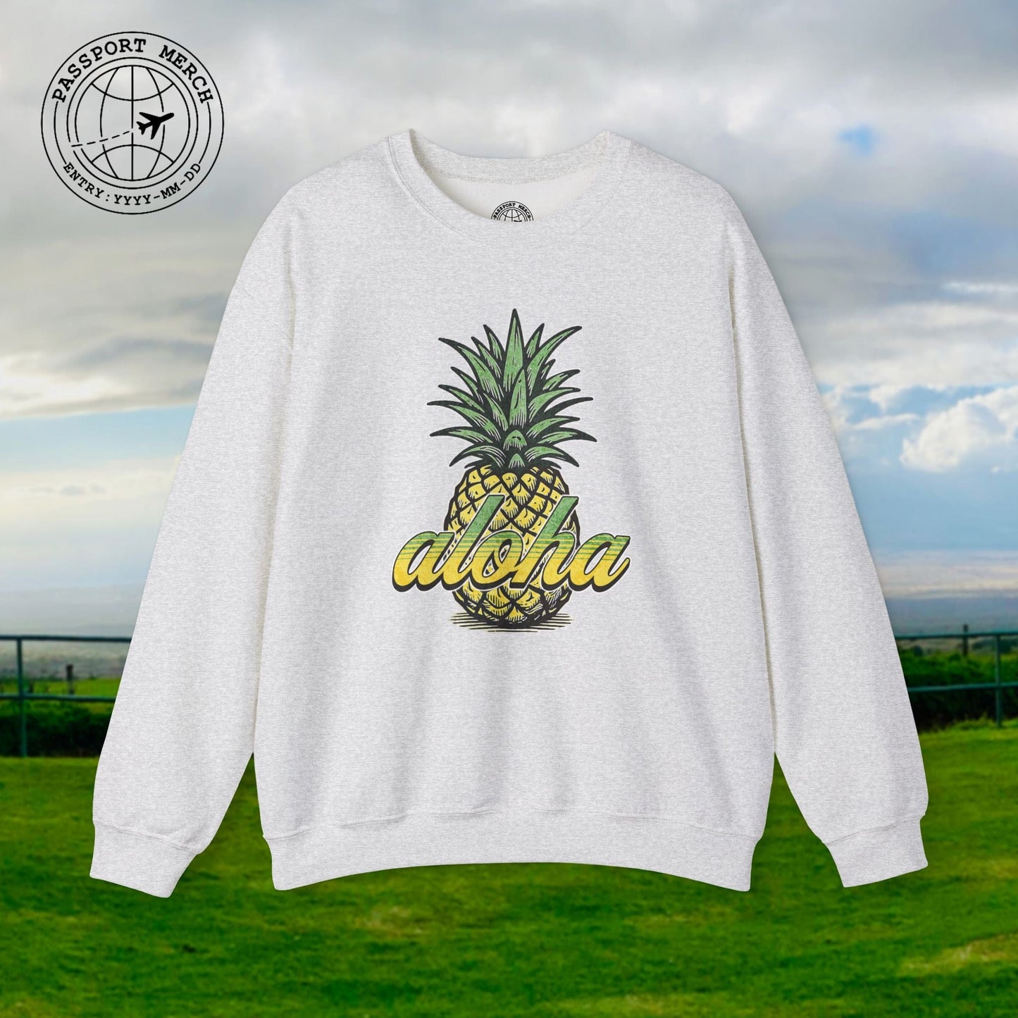 Maui Pineapple Aloha Hawaii Crewneck