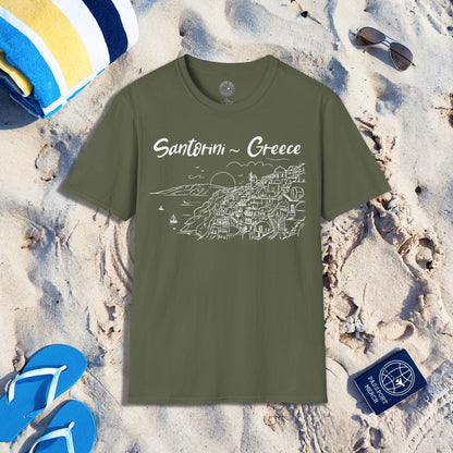 Santorini Dreaming Greece T-Shirt