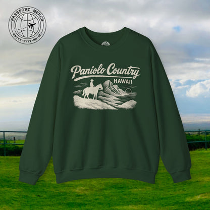 Paniolo Country Vintage Monochrome, Hawaii Crewneck