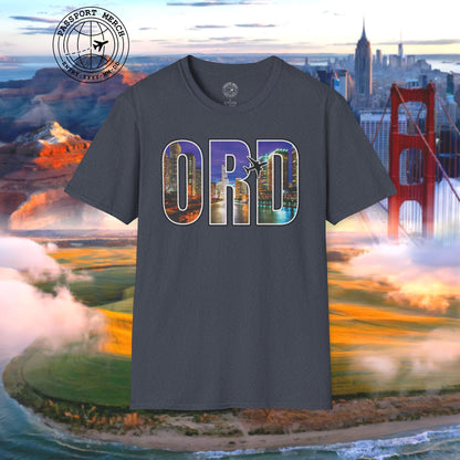 Airport Window Chicago Illinois ORD T-Shirt