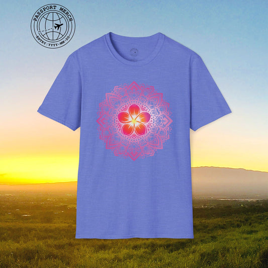 Hawaiian Plumeria Mandala T-Shirt