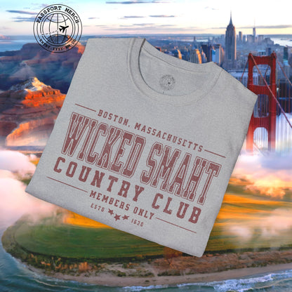 Wicked Smaht Country Club, Boston, Massachussets T-Shirt